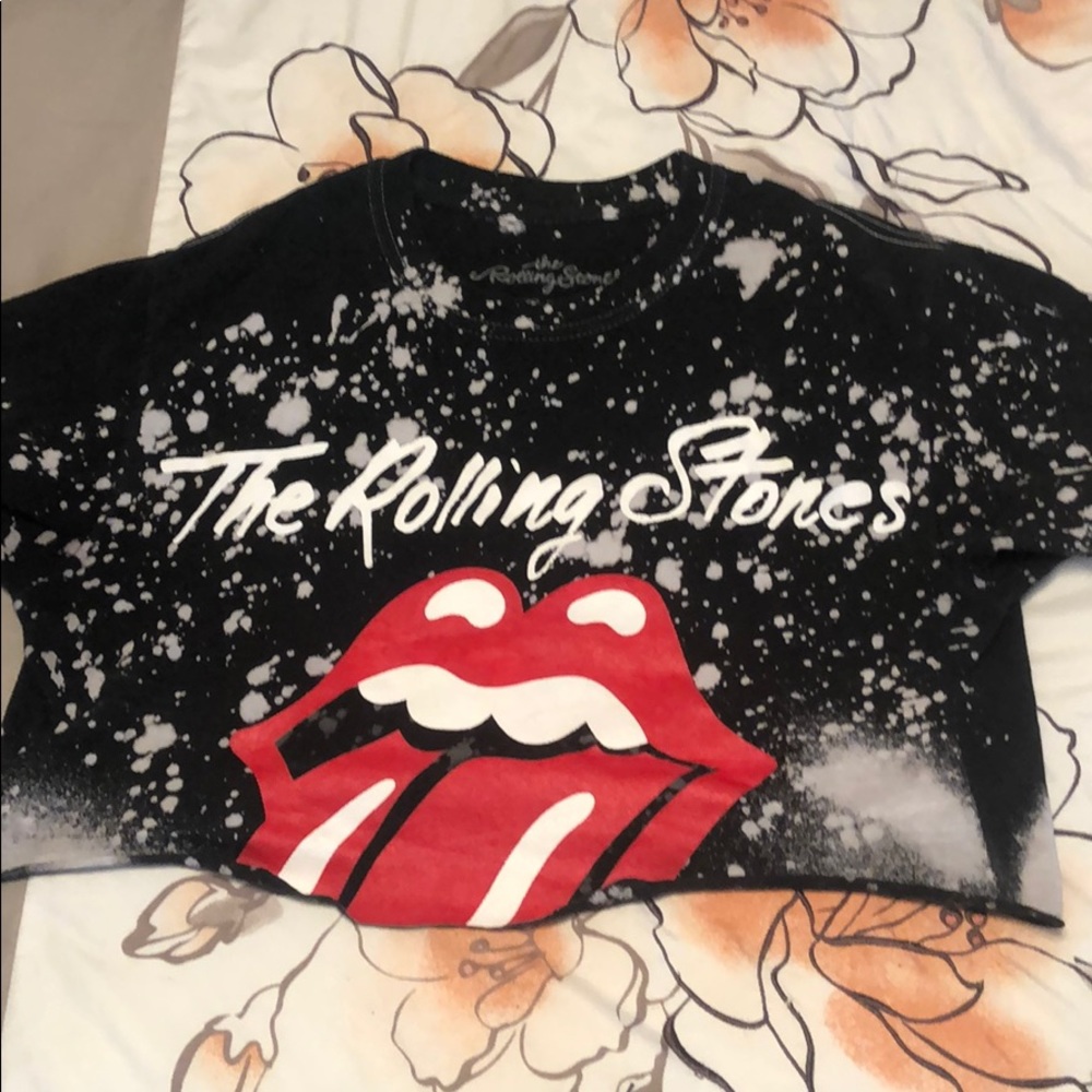 Rolling Stone Cropped/Tye Dyed Shirt